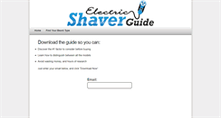 Desktop Screenshot of electric-shaver-report.com